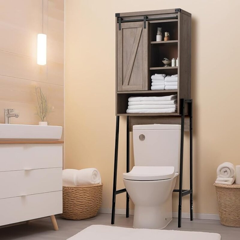 GORZING Over The Toilet Storage Cabinet,Above Toilet Storage Cabinet,Bathroom Storage Cabinet Over Toilet