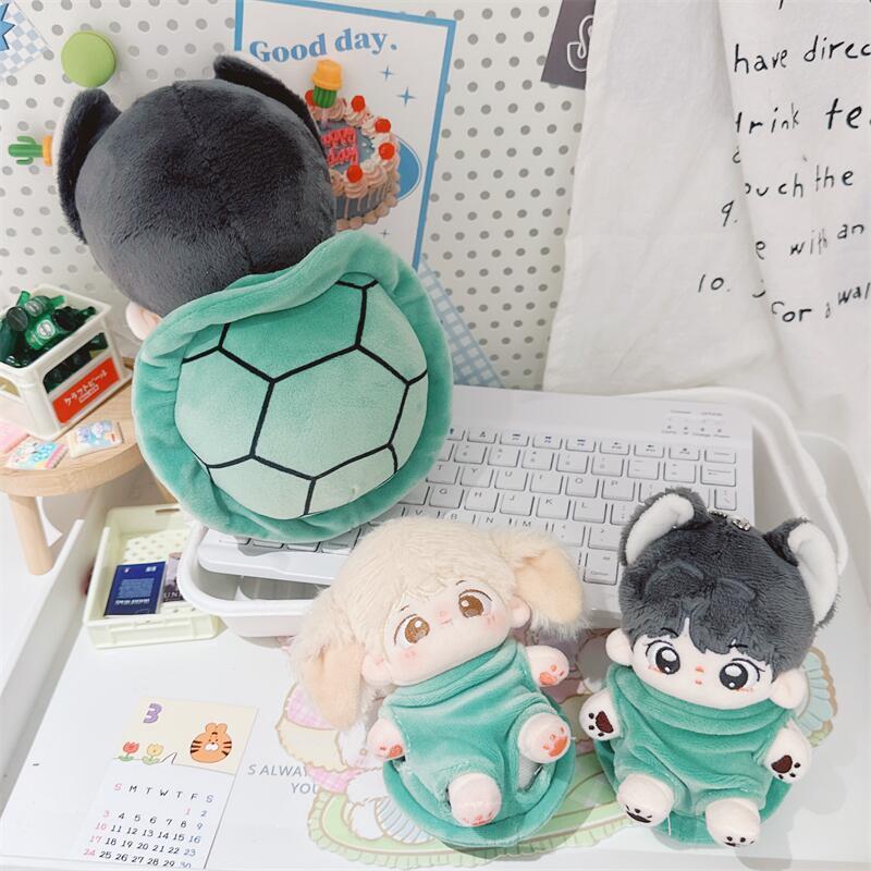 Mini Idol Doll Clothes for Kids, Cartoon Turtle Shell, DIY Coat, Can Change Doll Clothes, Acessório para meninas, Fans Gifts, 10 cm, 20cm