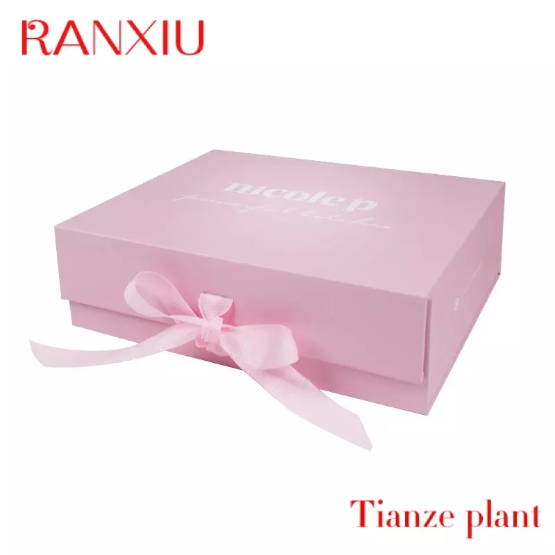 Caja de regalo plegable magnética personalizada con cinta de papel, caja de regalo de Perfume cosmético, caja de paquete de lujo