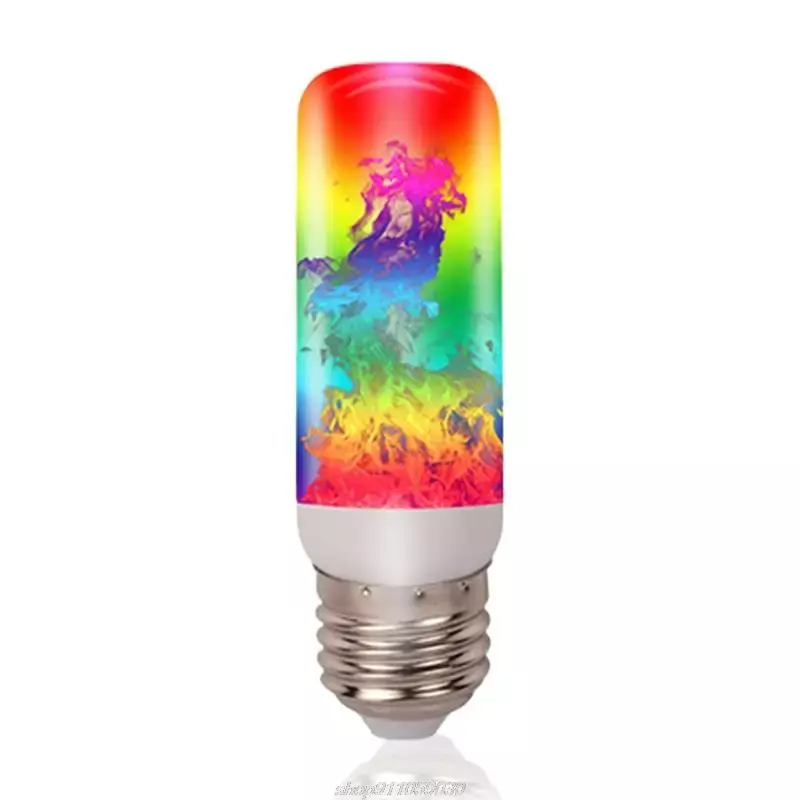 LED Flicker Flame Light Bulb E27 RGB Burning Effect Atmosphere Lights For Bedroom Xmas Party Decoration Simulation Flame Lamp