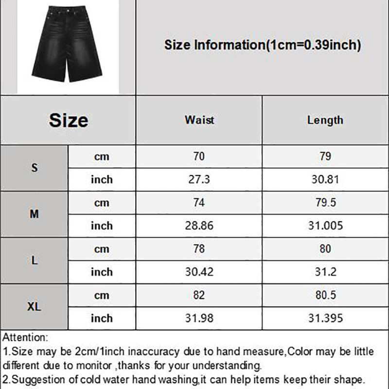 شورت جينز فضفاض عتيق للرجال والنساء ، جينز بطول الركبة عالي الخصر ، بنطال كبير الحجم ، ساق واسعة ، موضة ، Y2k