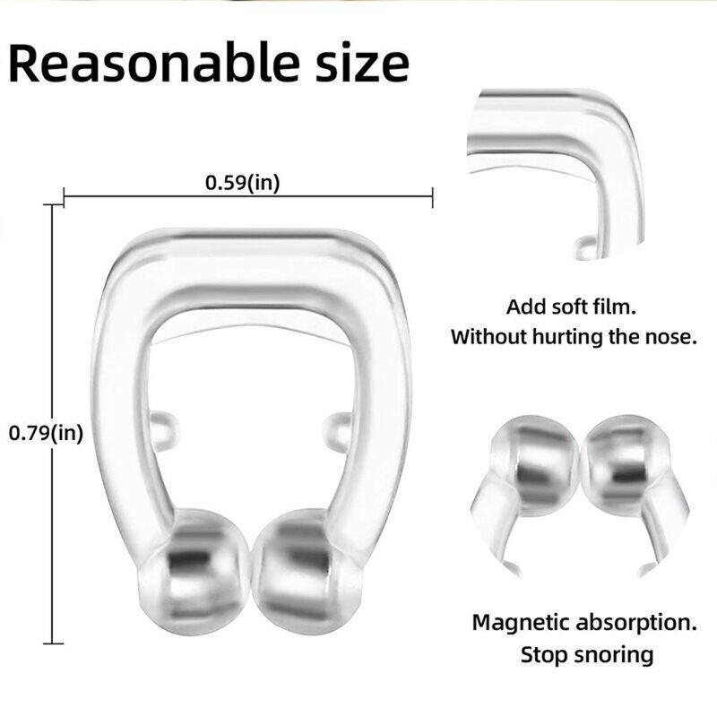 Magnetic Nose Clip | Anti Snoring Devices | Silicone Anti Snore Nose Clips, Snoring Solution - Comfo