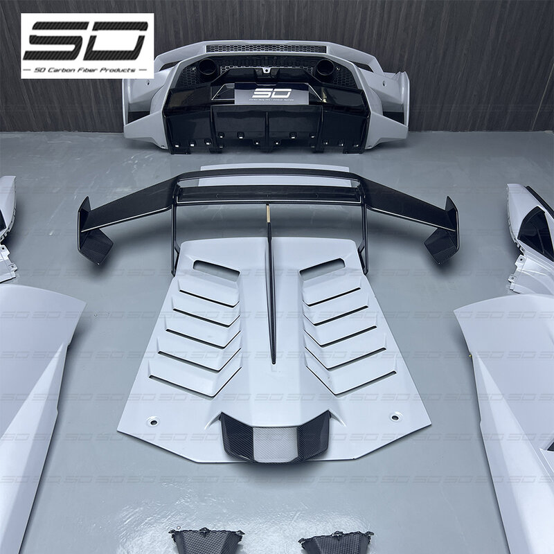 Bodykit de carbono seco para Lamborghini Huracan LP610 Lp580 Evo, atualização para STO