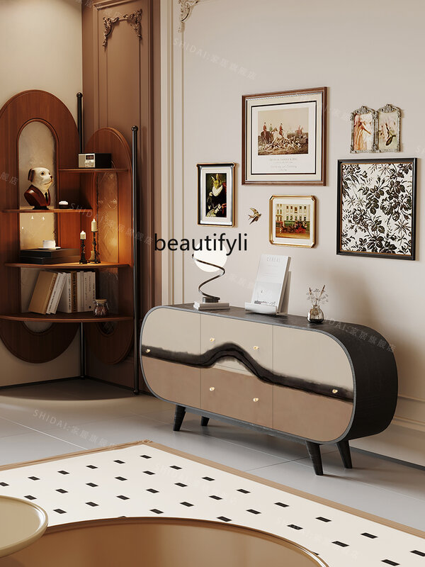 Sideboard Cabinet Living Room Bedroom TV Cabinet Wall Storage Decoration All-in-One Cabinet