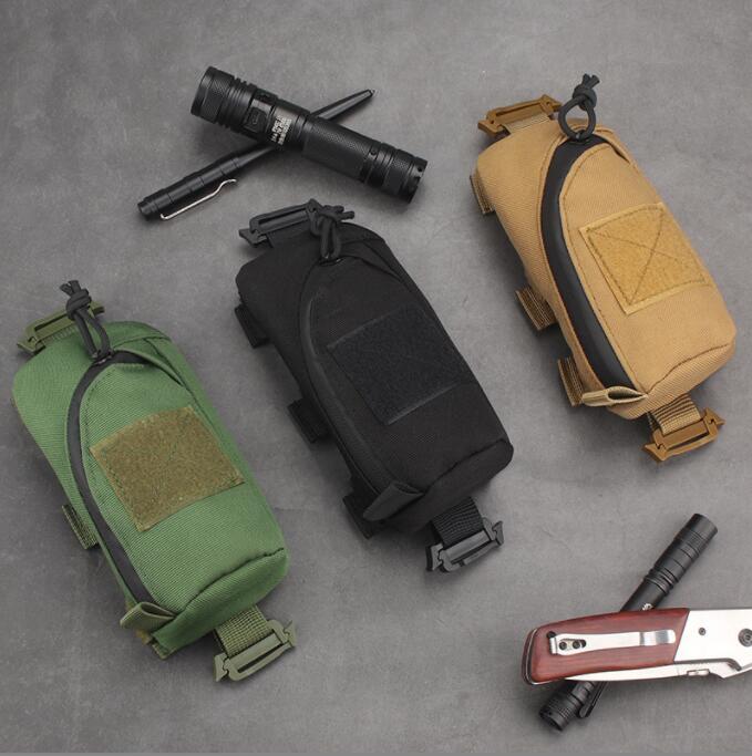 여행 휴대용 응급 처치 키트 가방, 몰리 전화 파우치, 육군 EDC 도구, 야외 전술 비상 가방, 하이킹 사냥 배낭 용품
