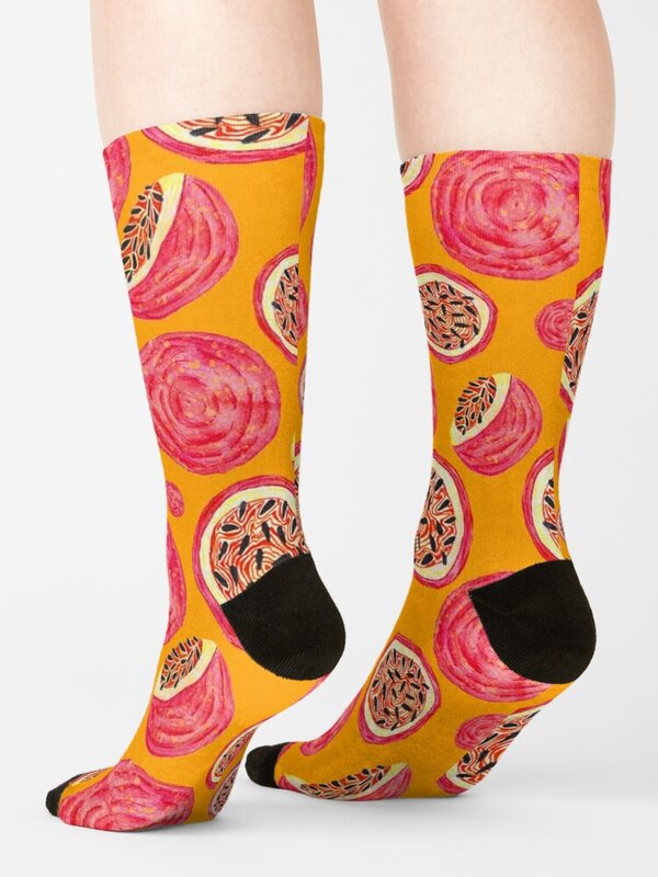 Носки страстные фрукты женские теплые носки