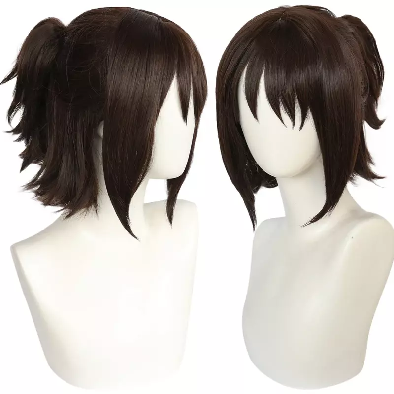 Cosplay Anime Levi Ackerman Mikasa Ackerman Eren Jaeger Hange Zoe Wig Cosplay Wig tahan suhu tinggi + jaring wig