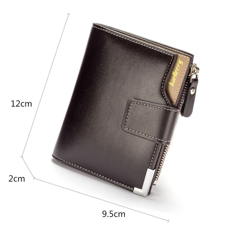 Krótkie luksusowe męskie portfele Zipper portfel etui na karty portfel męski sprzęgło ramka na fotografię nazwa grawerowane marki Man portfele portfel