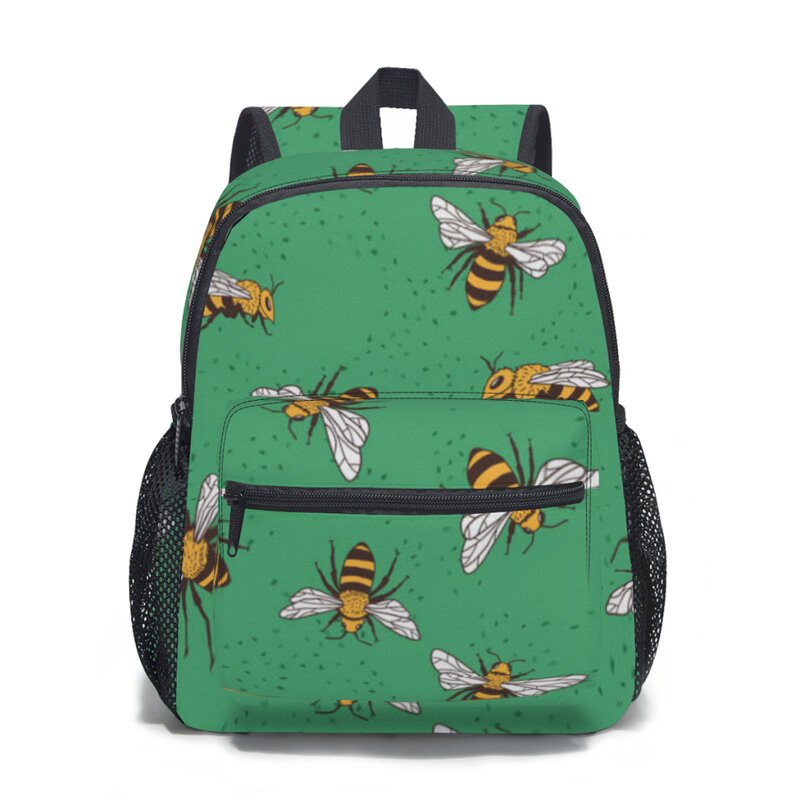 남녀아용 벌과 나뭇잎 배낭 유치원 학교 가방, 2-5 세