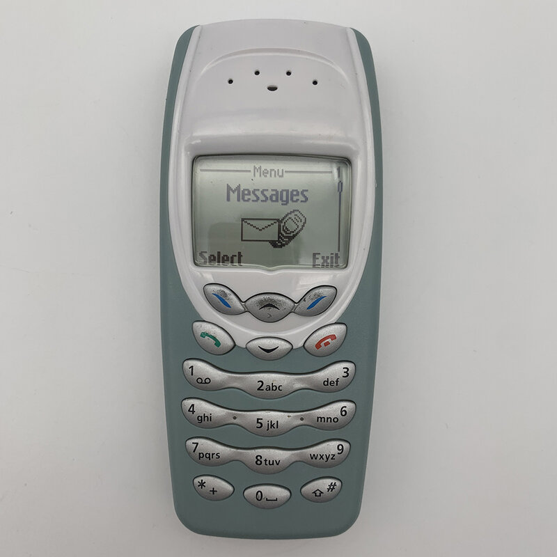 정품 언락 3410 GSM 900/1800 휴대폰, 러시아어 아랍어 히브리어 키보드, Finland 제조, 무료 배송