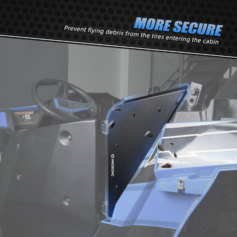 Защитная панель для боковых дверей для Polaris RZR XP 1000, алюминиевая панель для Polaris XP Turbo 2014-2023 RZR 900 S S4 UTV, аксессуары