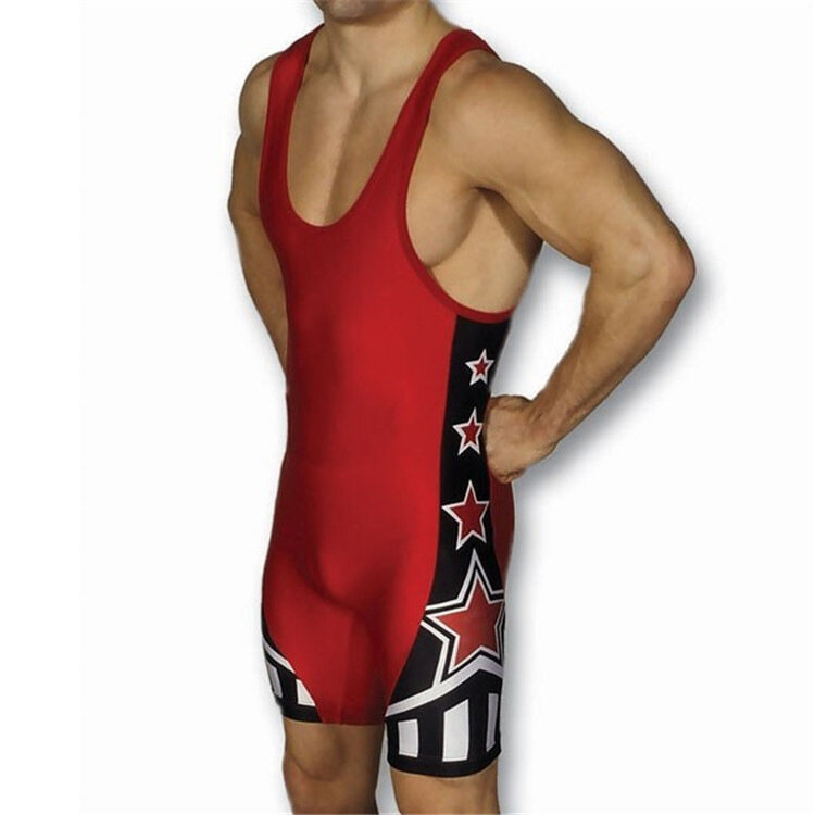 Wrestling singlets barriga controle wear ginásio sem mangas triathlon powerlifting roupas de natação correndo skinsuit