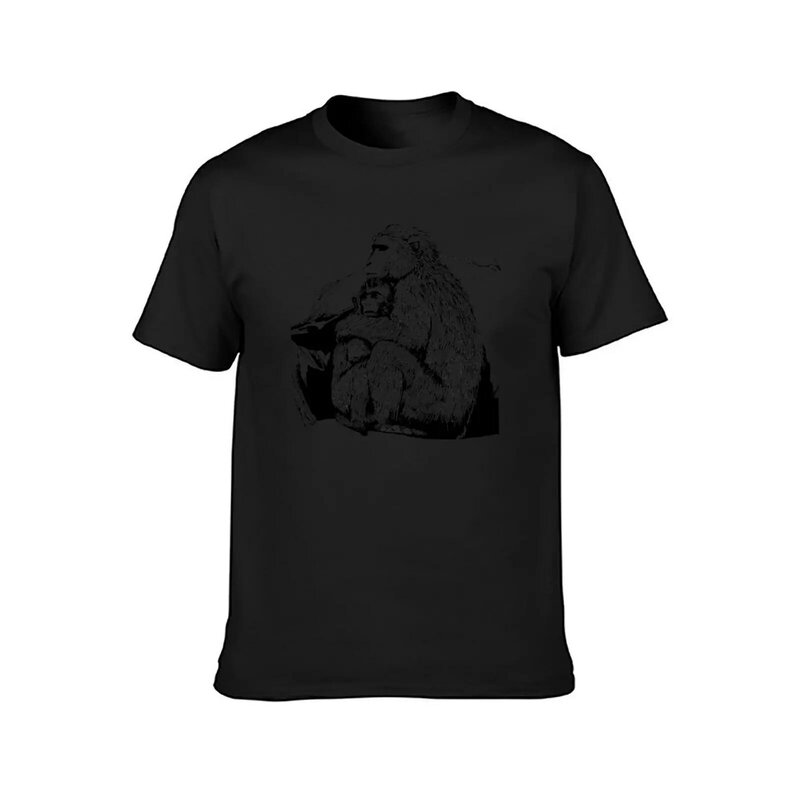 Camiseta de mono personalizada para hombre, ropa estética de gran tamaño, blusa, camisetas altas