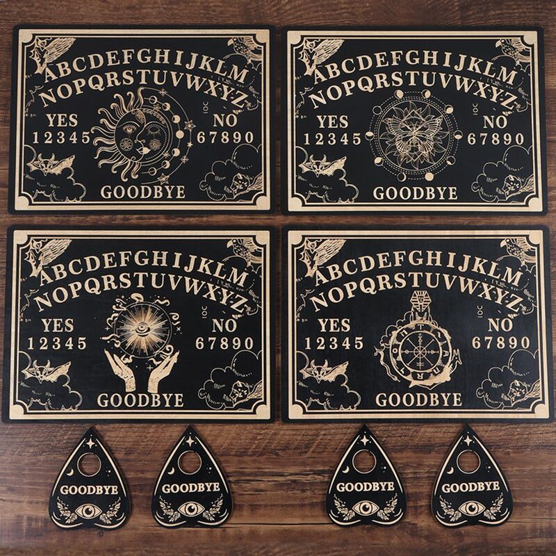 Houten Waarzeggerij Slinger Board Gegraveerd Magic Board Ouija Board Metafysische Bericht Heks Pendulum Board Kit Art Home Decor