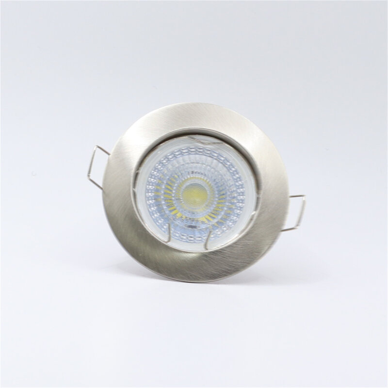 Liga de alumínio embutida LED luz de teto, Anti Glare Fixture, Down Surface, GU10, MR16