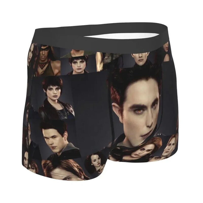 Man Edward Underwear The Twilight Saga Breaking Dawn Funny Boxer Shorts Panties Homme Soft Underpants Plus Size
