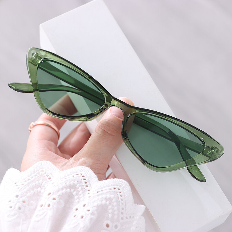 2023 Cat Eye Sunglasses Women Small Frame Rectangle Sun Glasses Brand Designer Eyeglasses Female Shades Eyewear Driving Goggles