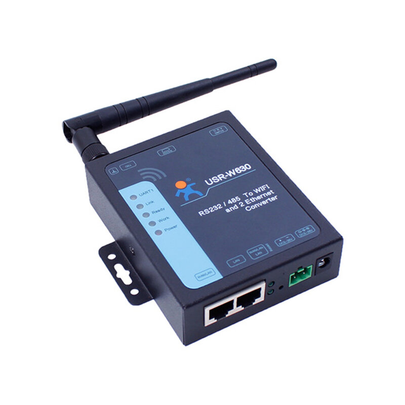 Последовательный порт RS232 RS485 к Wi-Fi Ethernet-преобразователю Интернета вещей, Интернета вещей, 2 порта Ethernet, поддержка Modbus RTU к TCP