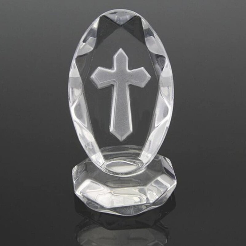 Clear Crystal Standing 2.8x5cm Traditional Figurine Glass Craft Memorial Gifts Christian Decorations Drop Shipping