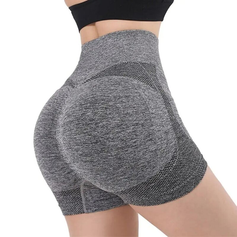 Ladies Yoga Shorts High Waist Workout Fitness Shorts Breathable Lift Butt Fitness Gym Running Women Short Pants