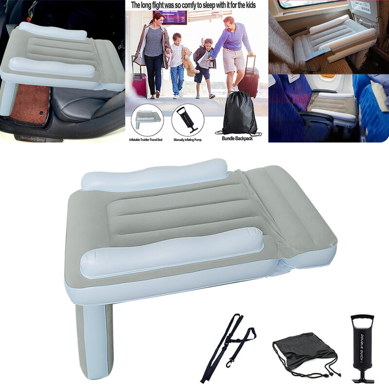 Inflatable Airplane Mattress Travel Bed Sleep Air Matt Highspeed Railway Air Cushion Car Camping Interior Accessory