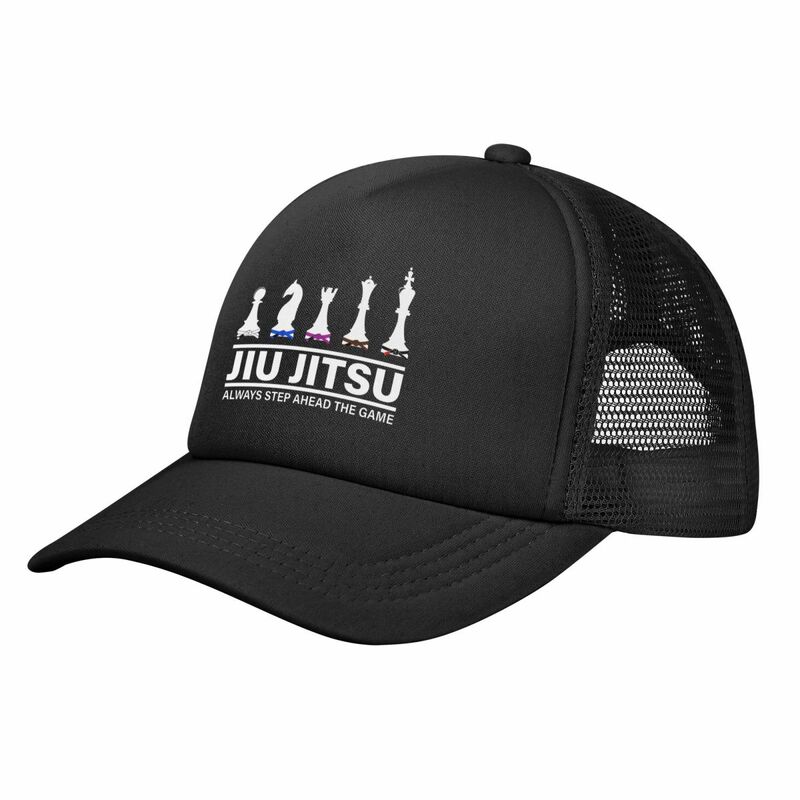 قبعة بيسبول Jiu jitsu bjj ، شطرنج مع نص ، قبعات شبكية ، قبعة بيسبول للجنسين