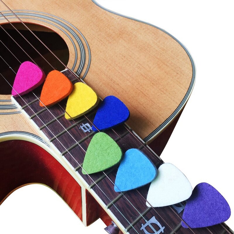 Ukulele Picks Felt Picks/Plectrums For Ukulele And Guitar,8 Pieces Guitar Picks,Multi-Color