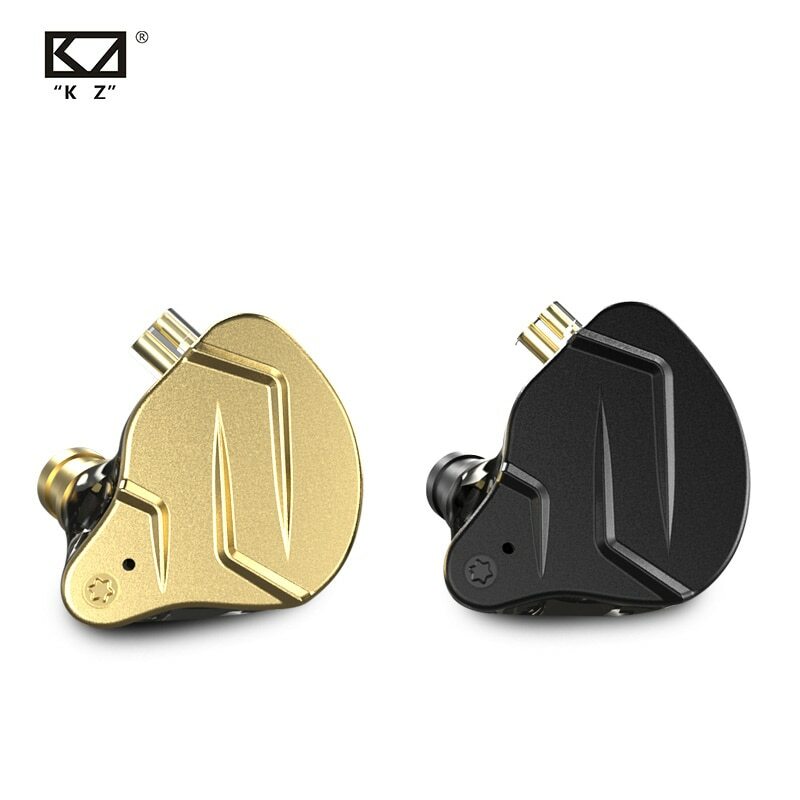 KZ ZSN Pro X 1DD 1BA Earphone In-Ear Hybrid Driver HIFI, Earphone Monitor logam, Headset Bass olahraga