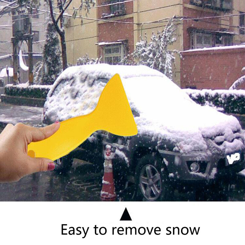 1pc raspador de plástico carro auto ferramenta limpa janela limpador pára-brisa neve pá de vidro água cola remover limpador rodo faca