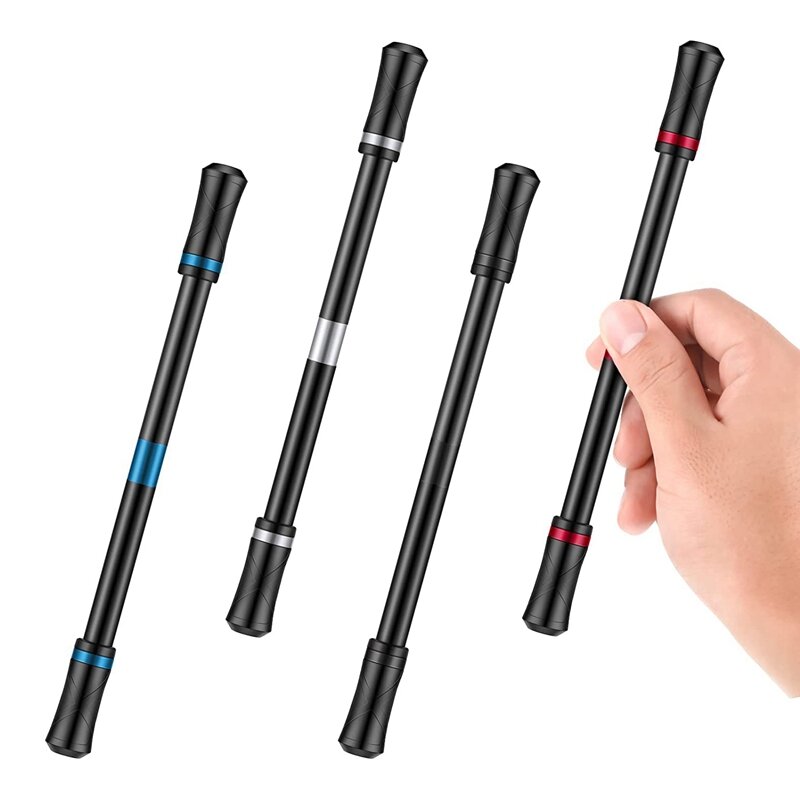 4 PCS Spinner Pen Rotating Finger Pen Detachable Spinning Mod Reduced Pressure Gaming Pens For Office School