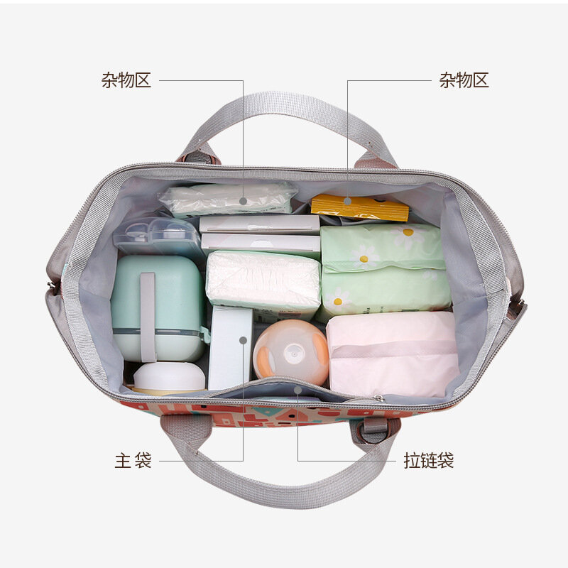 Bolsa de pañales para mamá, mochila de maternidad de gran capacidad, impermeable, para el cuidado del bebé