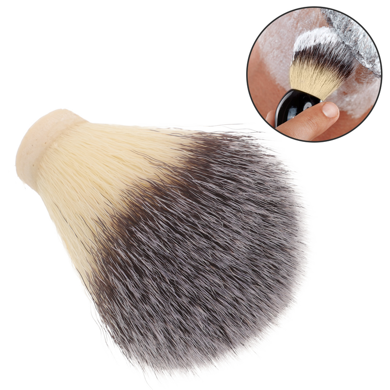 Badger cabelo escova cabeça, Multipurpose espanador, barba profissional, barba masculina, barba, manual