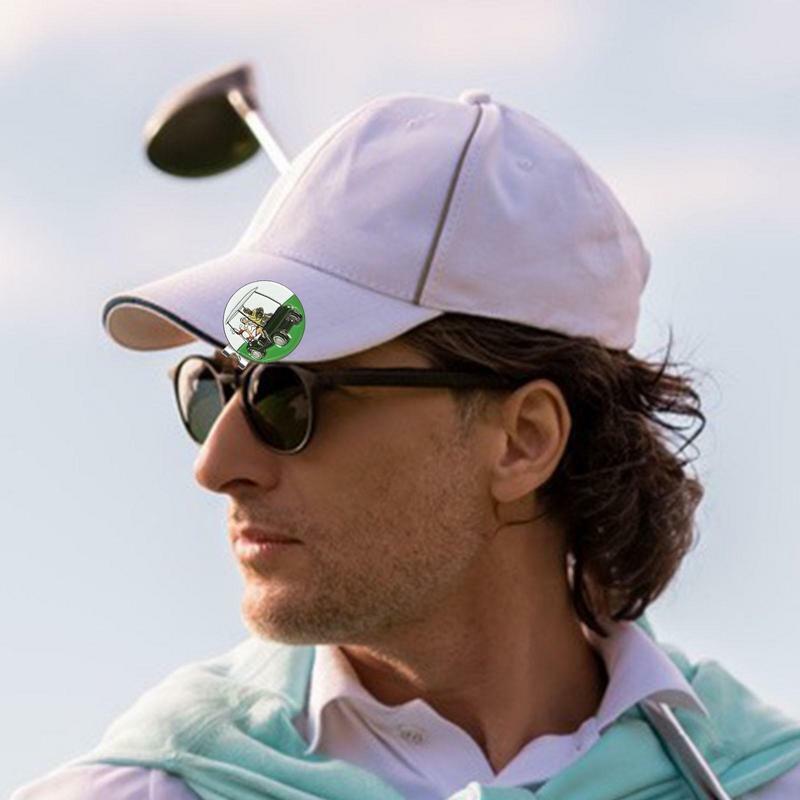 Suporte do marcador do golfe com ímãs reforçados fortes, marcador magnético da bola de golfe, grampo do chapéu, cena segura
