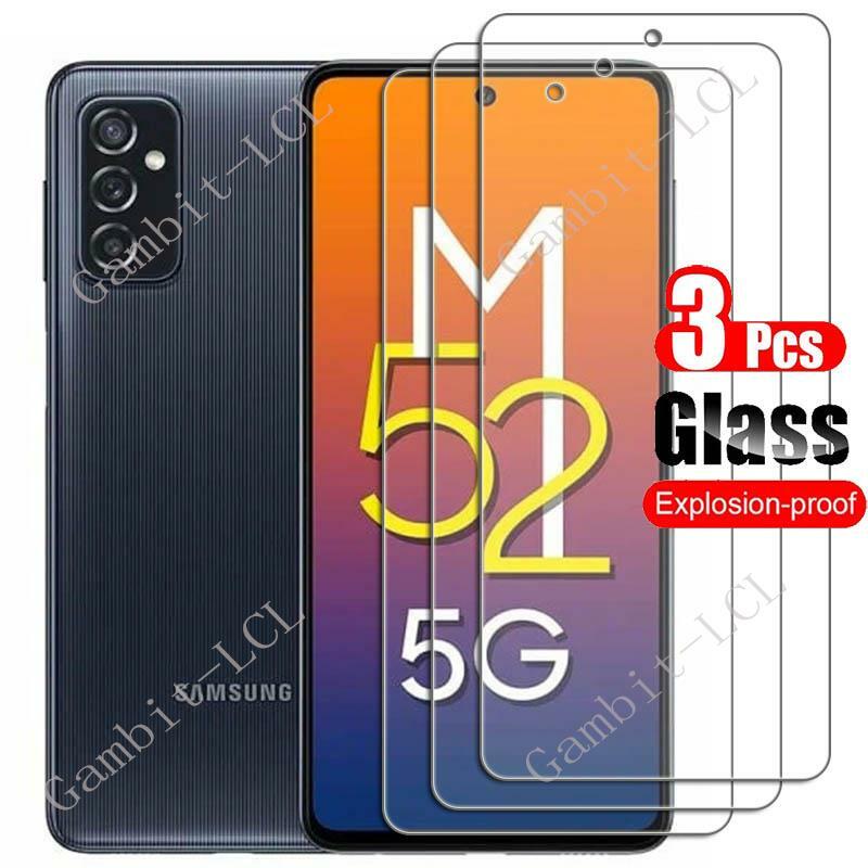 1-3PCS Tempered Glass For Samsung Galaxy M52 5G 6.7" Protective Film ON GalaxyM52 M 52 SM-M526BR M526B Screen Protector Cover