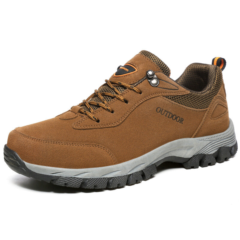 Zapatos de senderismo cálidos para hombre, calzado impermeable, antideslizante, transpirable, 3 colores, para exteriores, Invierno