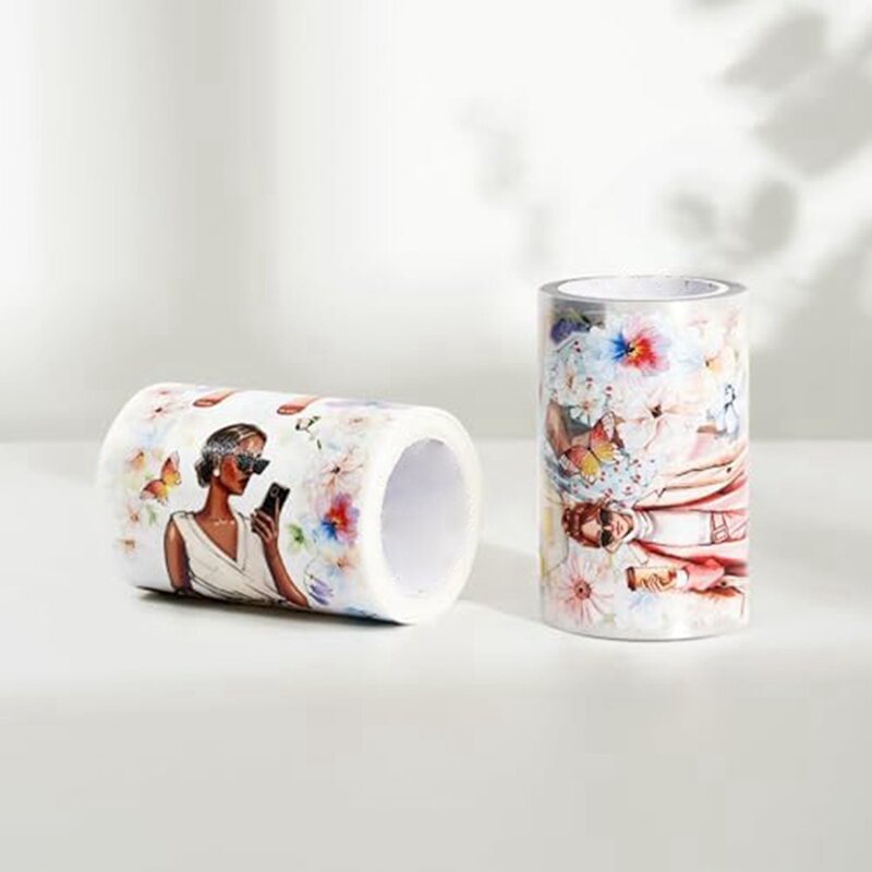 Tape, Single Roll, Original-Designs, Decorative, Characters,Clear
