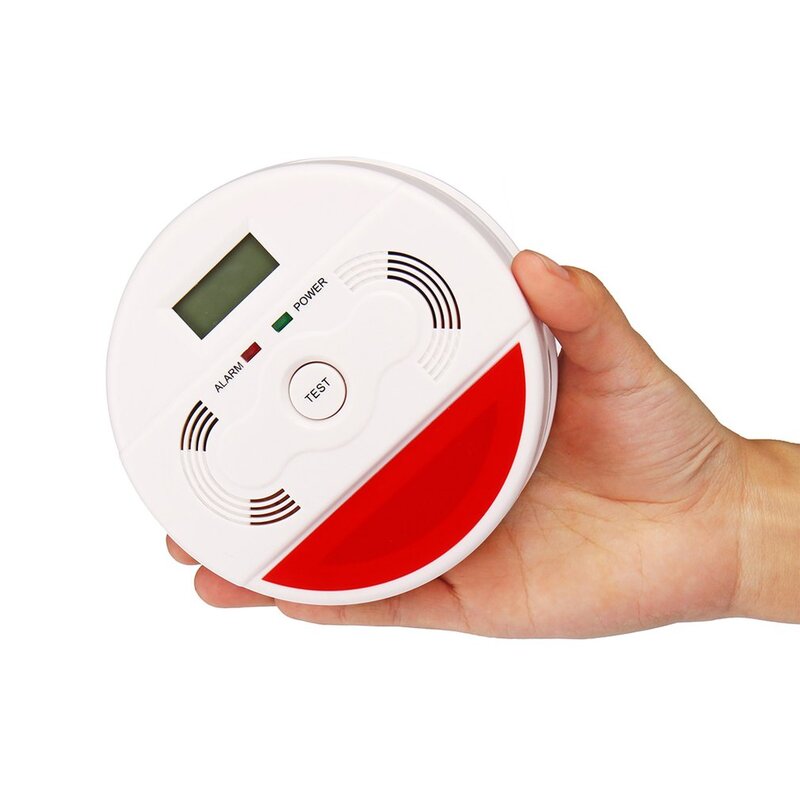 Detektor asap pintar, pendeteksi asap CO Sensor Alarm karbon monoksida Wifi perlindungan api Alarm keamanan rumah CO detektor