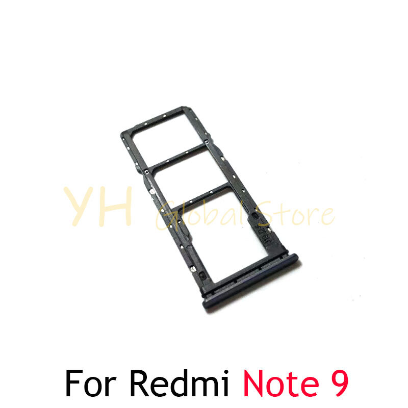 Bandeja do entalhe do cartão SIM para Xiaomi Redmi Nota 9, Titular, Reparação do cartão