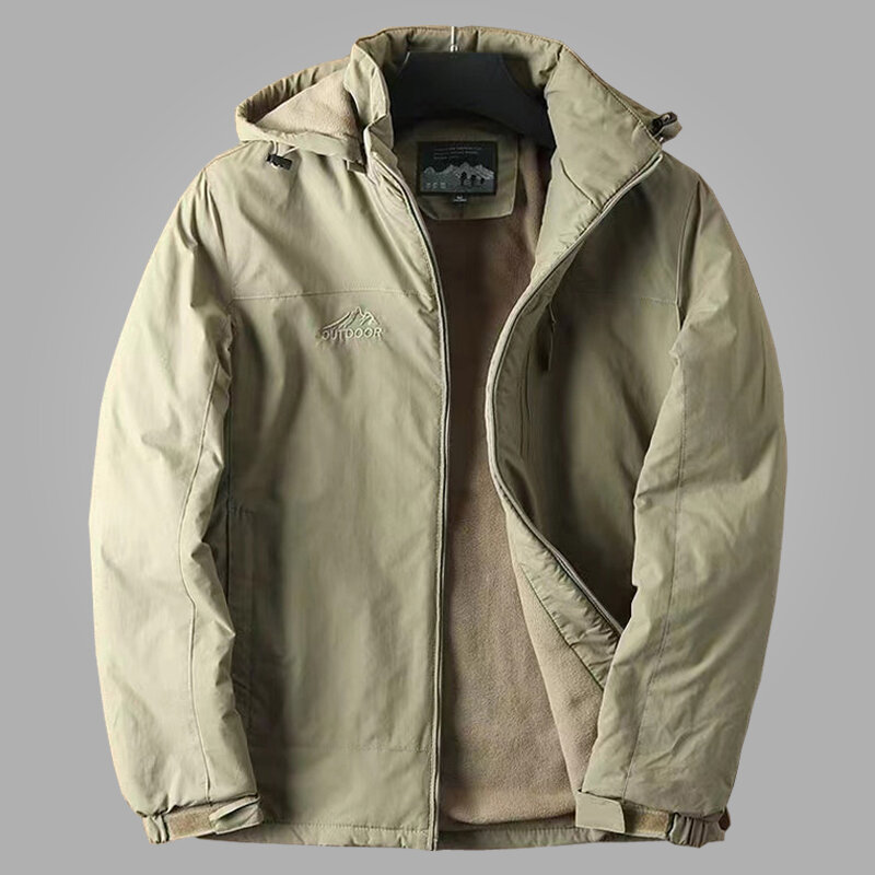 방수 플리스 안감 따뜻한 재킷, 야외 하이킹 트레킹 재킷, 후드 용수철, 가을 바람막이 후드 재킷, 남성 코트