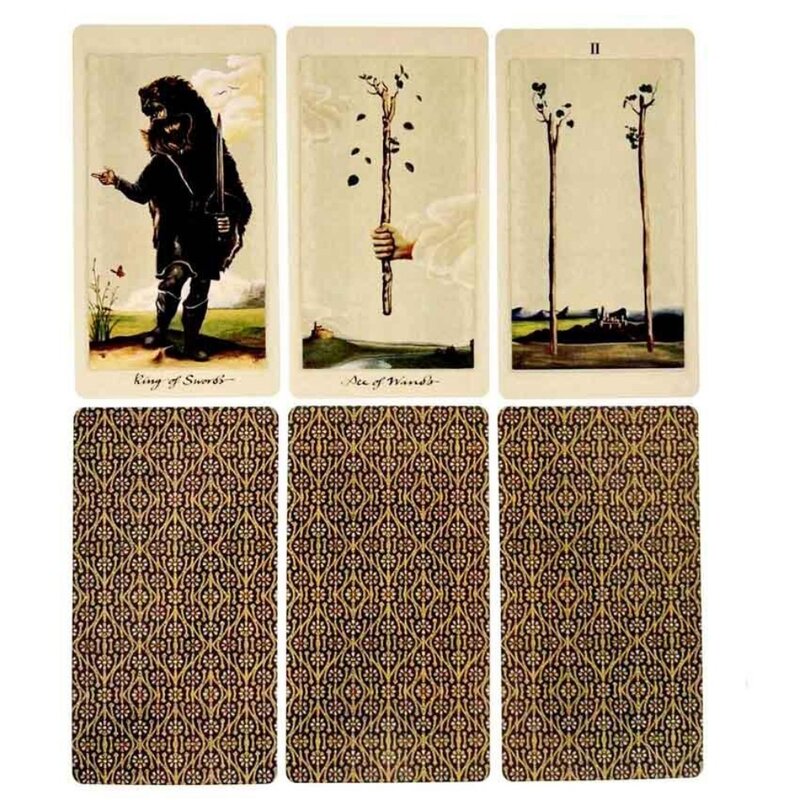 Pprédéterminée-Tarot A Otherworlds, paquet de 78 cartes, format 11.3x6.3x3.2 cm, manuel sur papier