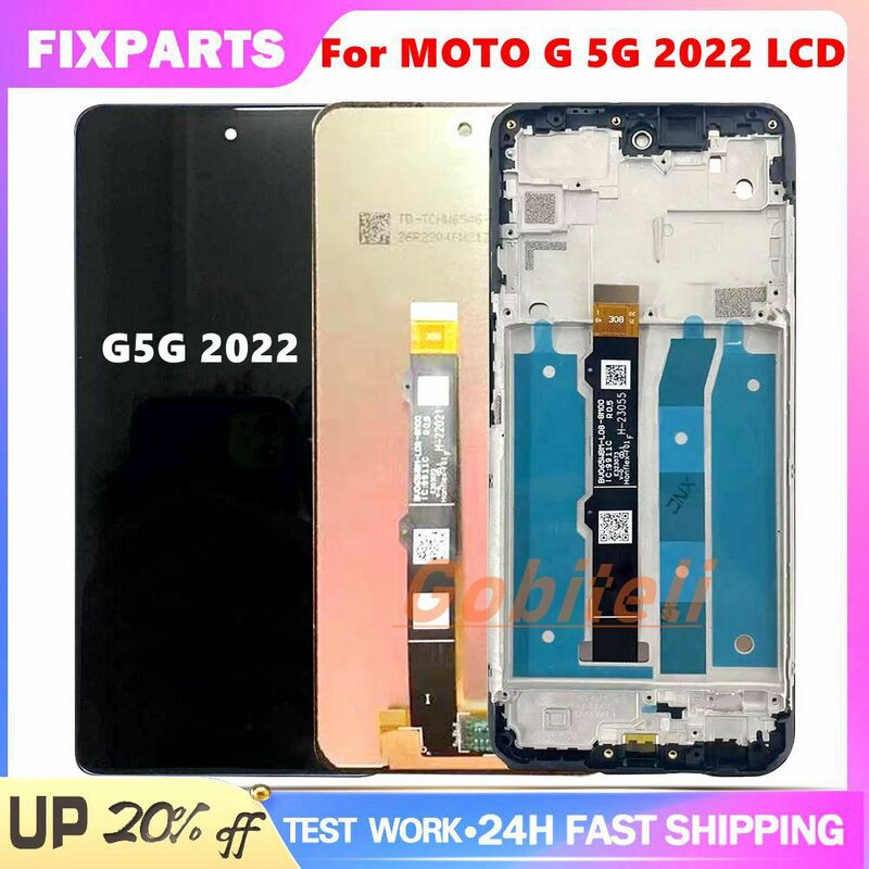 For Motorola Moto G 5g 2022 LCD Display Touch Screen Digitizer Assembly For Moto G 5g 2022 Display With Frame Replacement Parts