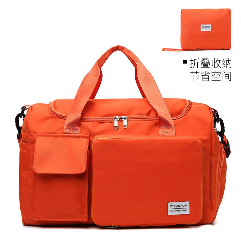 Nowa składana torba podróżna krótkodystansowa o dużej pojemności oddzielne kieszenie na suche i mokre rzeczy torba na fitness torba pływająca torba przenośny bagaż