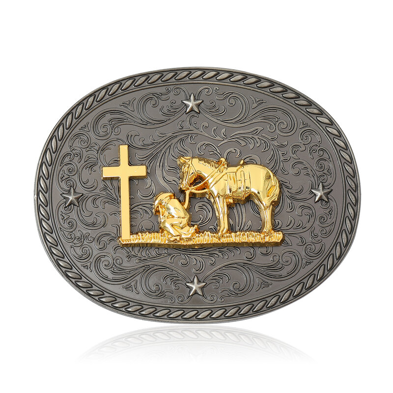 TEXAS Belt Buckle for Men Cock Worship G T Y Oval Metal Carved Embossed Western Vintage Men's Belt Buckle