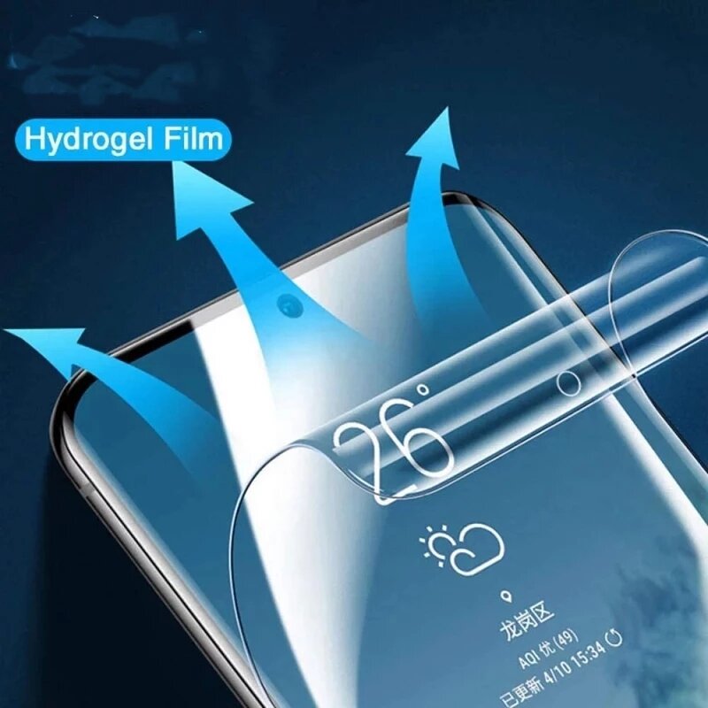 Hydrogel Cho Samsung Galaxy S21 Ultra Plus S22 FE Có Kính Cường Lực S22 Ultra Plus 72 A52 A32 5G camera Len Tấm Bảo Vệ Màn Hình