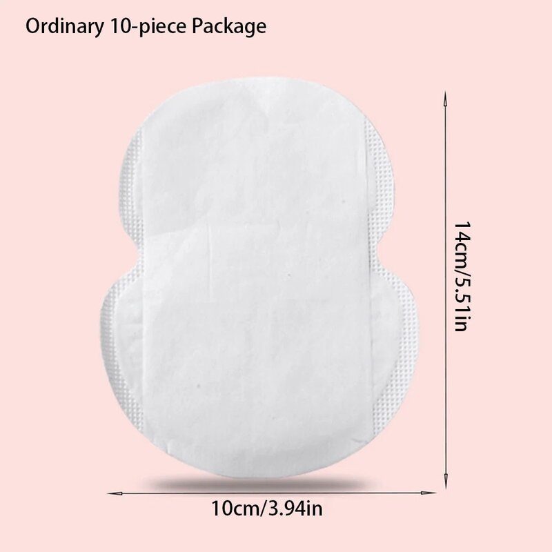 10/20 pezzi di cuscinetti per il sudore ascellari traspiranti comodi cerotti usa e getta in tessuto Non tessuto Ultra-sottili Mini