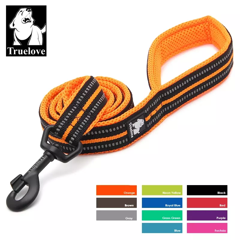 Truelove Soft Pet Leash Reflective Nylon Mesh Padded Puppy Large Dog or Cat Walking Training 11 Color 200cm TLL2112 Dropshipping