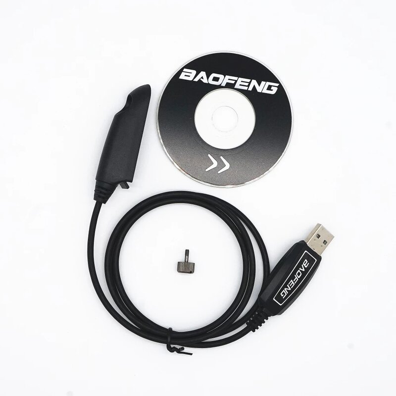 Cavo di programmazione USB originale e CD Software per Baofeng Walkie Talkie UV9RPlus serie impermeabile Kenwood Wouxun Kit accessori