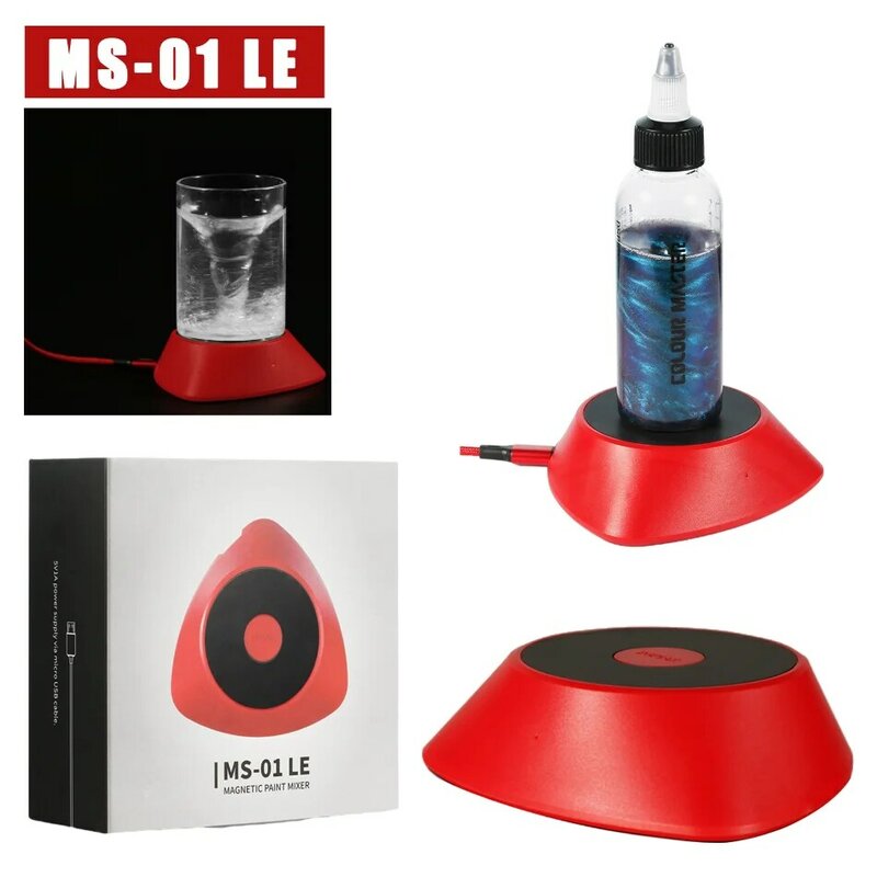 2023 Nouveau DSPIAE MS-01 manipulé YBDIS Magnétique Laque Shaker Pour Peinture Décoration Outils Électriques Pièces Rouge
