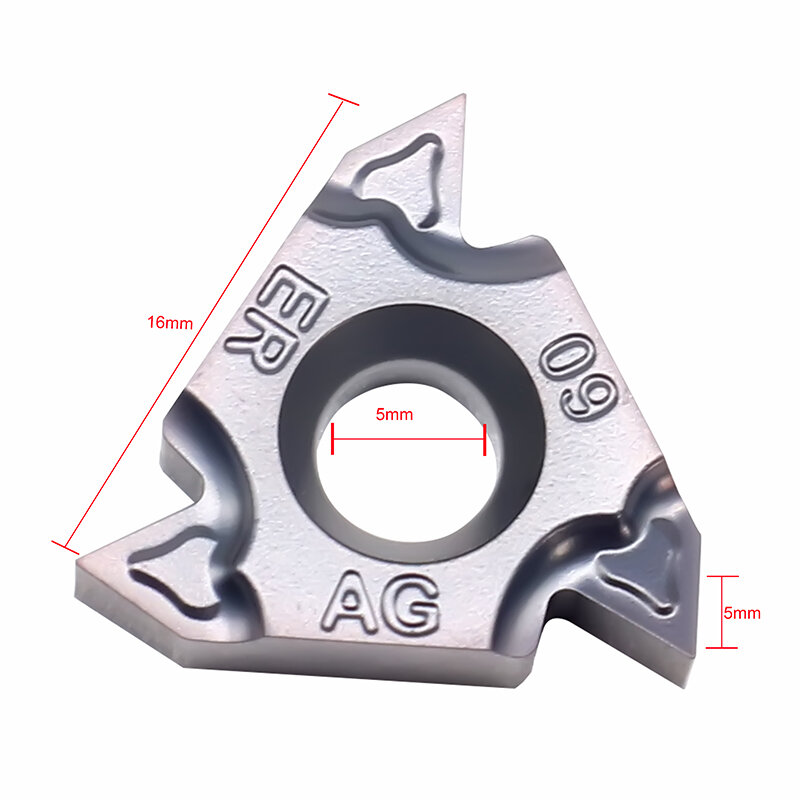 16ER M AG60 WM1125 Carbide Insere Alta qualidade 16IR M AG60 Rosca Torneamento ferramenta de corte Torno Ferramentas Fresa CNC