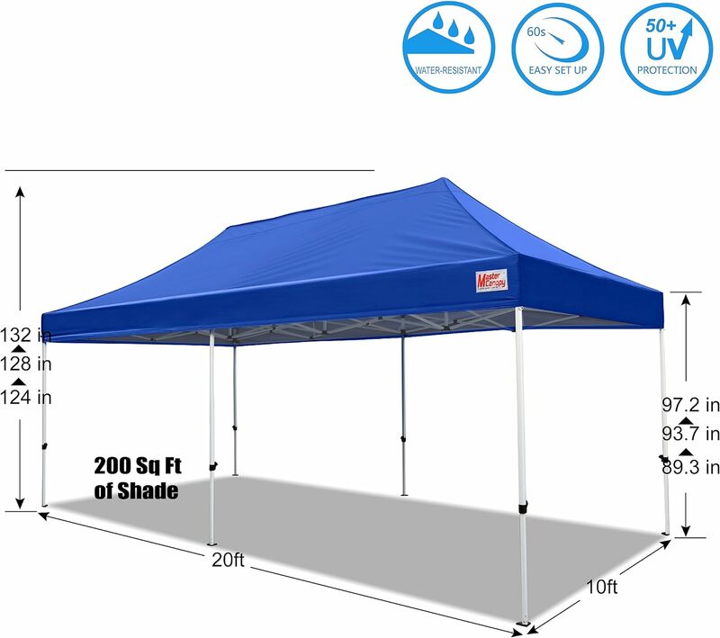 Mastercan-Canopy Tent, Abrigo Instantâneo, Azul, Classe Comercial, 10x20